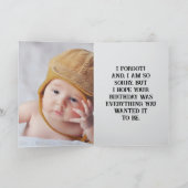 DE REMERCIEMENTS BATTU DANG CARTE D'ANNIVERSAIRE (Intérieur)