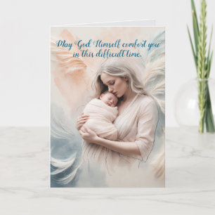 DE REMERCIEMENTS BÉBÉ EN BRAS D'ANGE CARTE SYMPATHIQUE