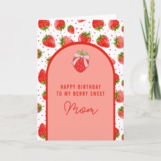 De Remerciements Berry Sweet carte d'anniversaire (Devant)