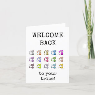 De Remerciements Bienvenue à votre tribu, carte