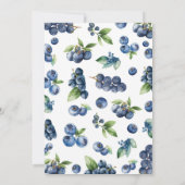 De Remerciements Bleu doux Bitrhday Note Temps Capsule Carte (Dos)