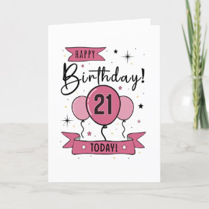 De Remerciements Bonne 21e carte d'anniversaire