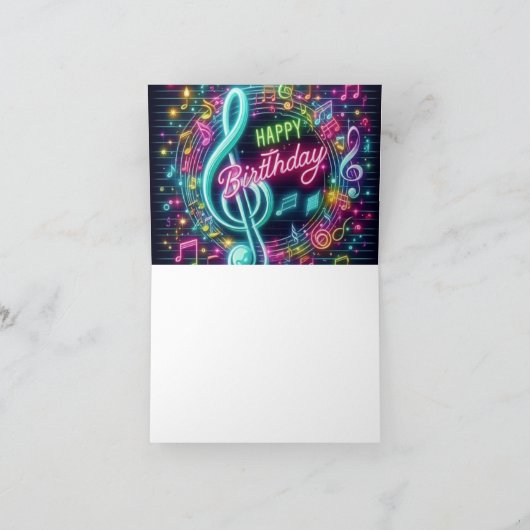 De Remerciements Bonne carte d'anniversaire (Intérieur)