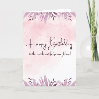 De Remerciements Bonne carte d'anniversaire