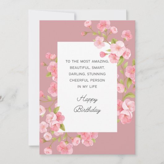 De Remerciements Bonne carte d'anniversaire (Devant)