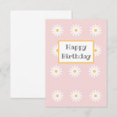 De Remerciements BONNE carte d'anniversaire (Devant / Derrière)