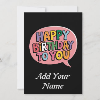 De Remerciements Bonne carte personnalisable anniversaire