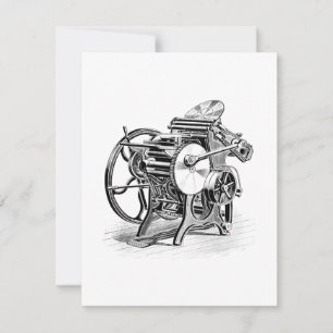De Remerciements C&P Ancien style lettré presse impression carte pr