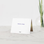 De Remerciements Carte (Dos)