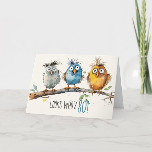 De Remerciements Carte 80e anniversaire (Devant)