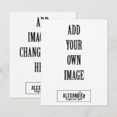 De Remerciements Carte A2 verticale A2 4,25 x 5,5 pouces (Devant / Derrière)