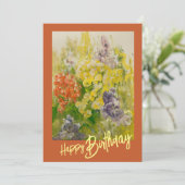 De Remerciements Carte à billets plats Think Spring (Debout devant)