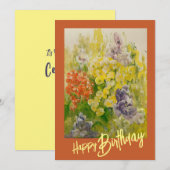 De Remerciements Carte à billets plats Think Spring (Devant / Derrière)