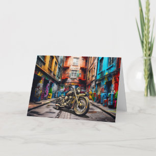 De Remerciements Carte à billets vierges pour moto vintage Cinémati