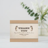 De Remerciements carte à plat mariage (Debout devant)