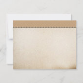 De Remerciements carte à plat mariage (Dos)
