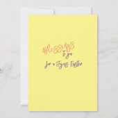 De Remerciements Carte à plat Printemps (Dos)