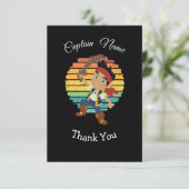 De Remerciements Carte à thème Pirate Boy (Debout devant)