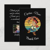 De Remerciements Carte à thème Pirate Boy (Devant / Derrière)