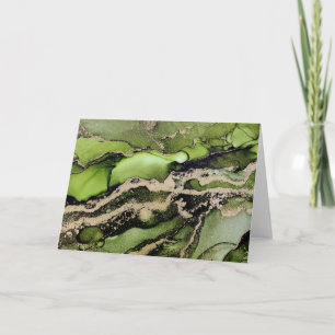 De Remerciements Carte Abstraite Black Metallic