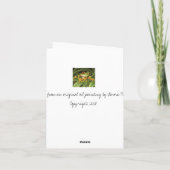 De Remerciements Carte Aigrette (Dos)