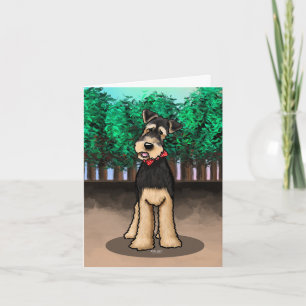 De Remerciements Carte Airedale Terrier