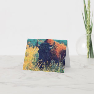 De Remerciements Carte American Bison