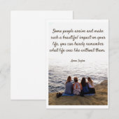 De Remerciements Carte - amour et amitié (Devant / Derrière)