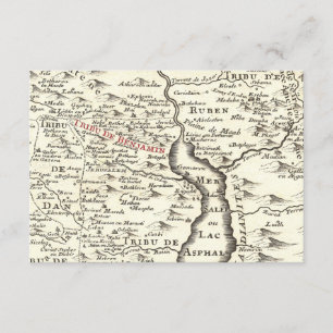 De Remerciements Carte ancienne d'Israël remerciement Bar Mitzvah B
