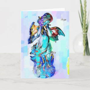 De Remerciements Carte Angel Flute Toutes les occasions