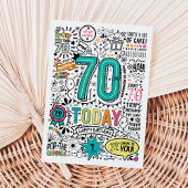 De Remerciements Carte anniversaire 70e