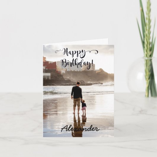 De Remerciements Carte Anniversaire Photo personnalisée (Devant)