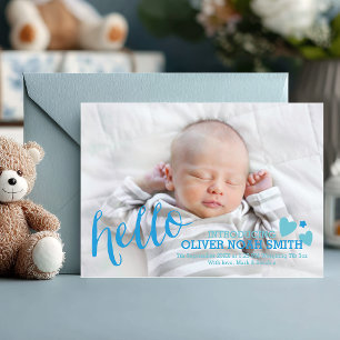 De Remerciements Carte annonce/ remerciement naissance garçon