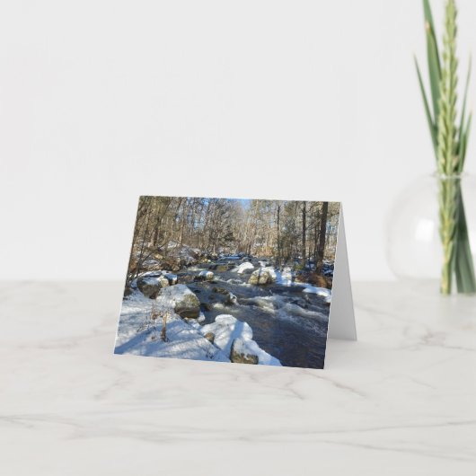 De Remerciements Carte Baboosic Winter Water Note (Devant)