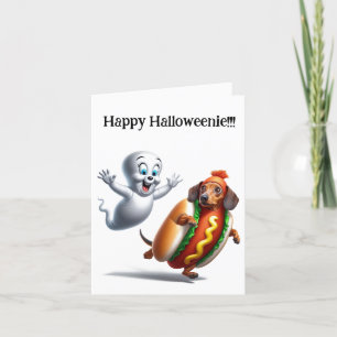 De Remerciements Carte Belle Halloween Dachshund