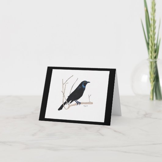 De Remerciements Carte Blackbird Inspiration Note (Devant)