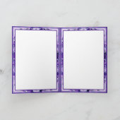 De Remerciements Carte blanche âme violette (Intérieur)