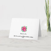 De Remerciements Carte blanche Bee Balm (Dos)