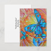 De Remerciements Carte blanche "Enchanter la grâce" (Devant / Derrière)