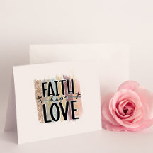 Carte blanche Faith Hope Love