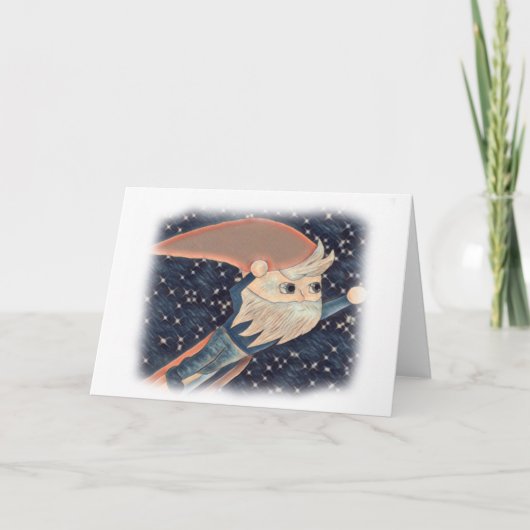 De Remerciements Carte blanche Gnome volante (Devant)