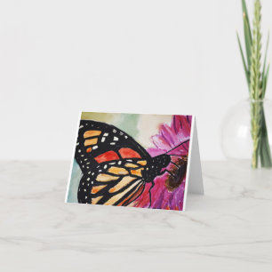 De Remerciements Carte blanche Monarch Butterfly
