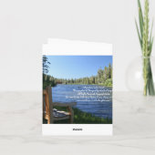 De Remerciements Carte blanche, Mountain Lake, Forêt (Dos)