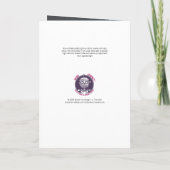 De Remerciements Carte blanche Nativité Neon (Dos)