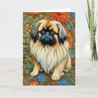 De Remerciements Carte blanche Pekingese