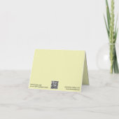 De Remerciements Carte blanche Vin & Beurre (Dos)