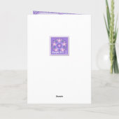 De Remerciements Carte blanche violette W1 (Dos)