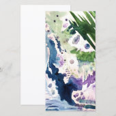 De Remerciements Carte blanche Watercolor (Devant / Derrière)