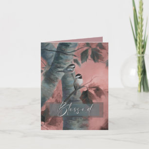 De Remerciements Carte Blessed Chickadees (édition spéciale)