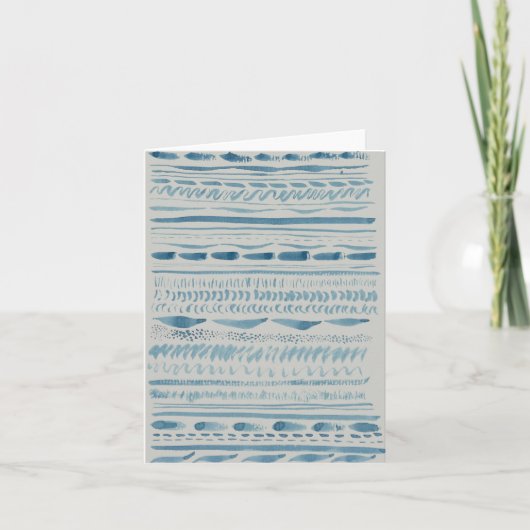 De Remerciements Carte Bleu Brosse (Devant)